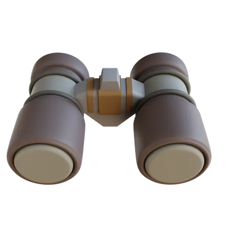 3 D Illustration Binocular 3D Icon