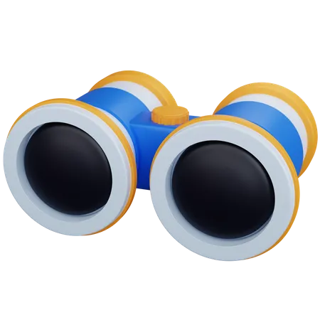 3 D Rendering Binocular Isolated 3D Icon