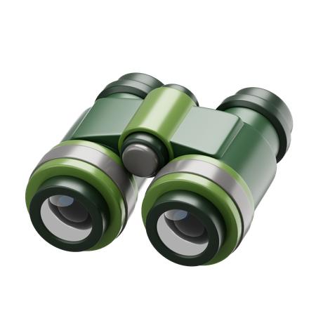 쌍안경 군사  3D Icon