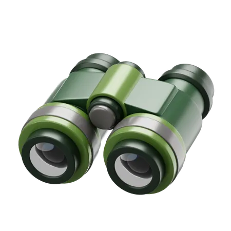 쌍안경 군사  3D Icon