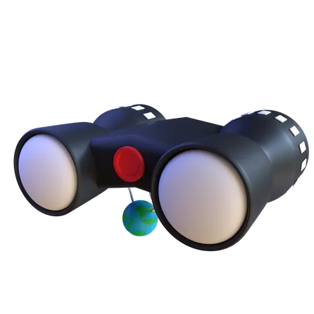 Binocular  3D Icon