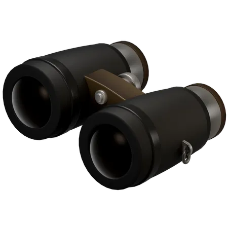 Binoculars Illustration In 3 D Design 3D Icon