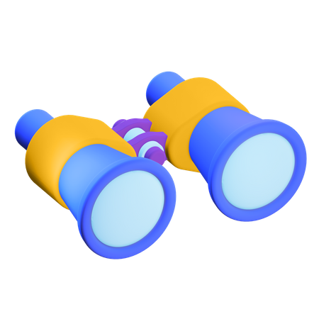 Binoculars  3D Illustration