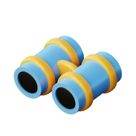 Binoculars  3D Illustration