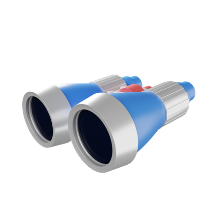Binoculars 3D Illustration