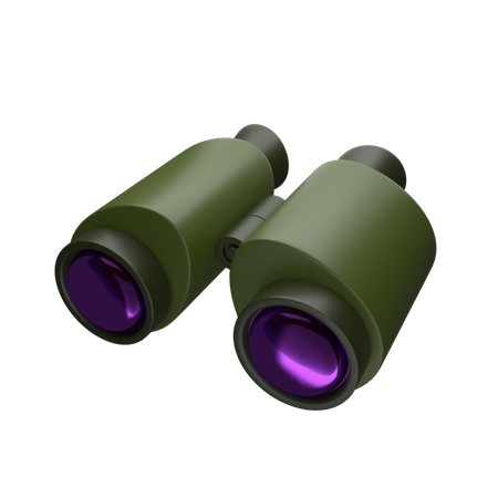 Binoculars 3D Icon