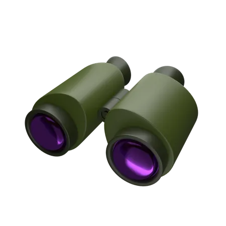 Binoculars 3D Icon
