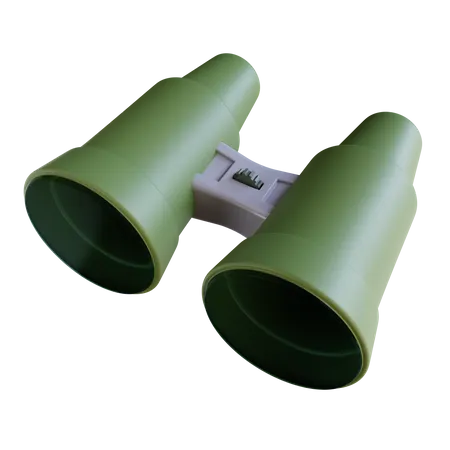3 D Illustration Binoculars 3D Icon