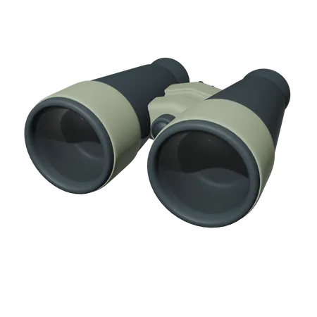 3 D Binoculars Illustration 3D Icon