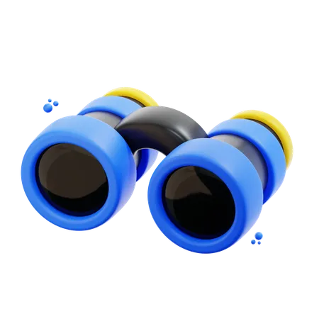 Binocular  3D Icon