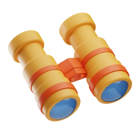 Binocular  3D Icon