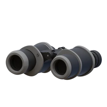 Binocular  3D Illustration