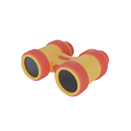 Binocular  3D Illustration