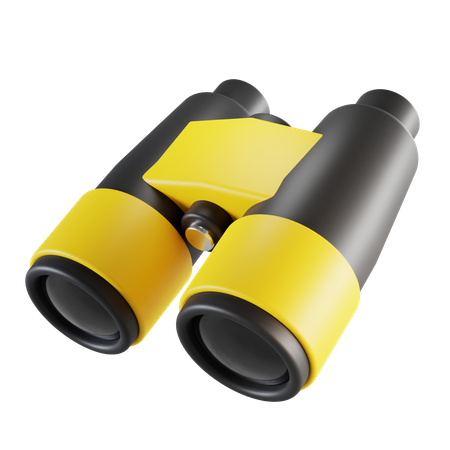 Binocular  3D Illustration