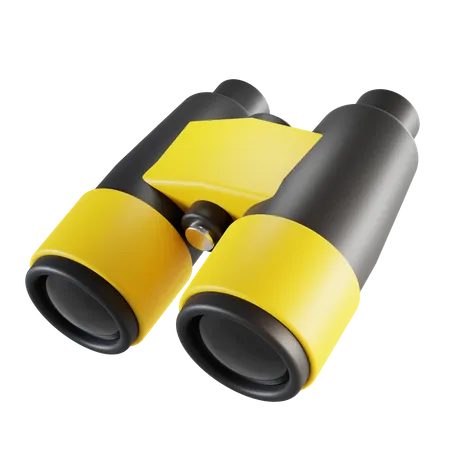 Binocular  3D Illustration