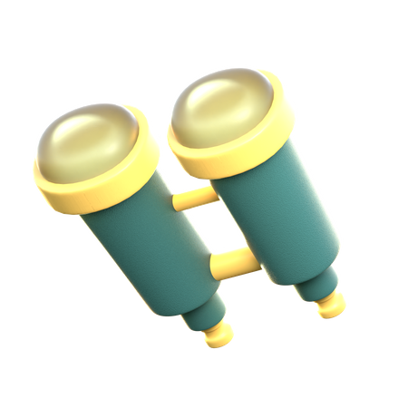 Binocular  3D Icon