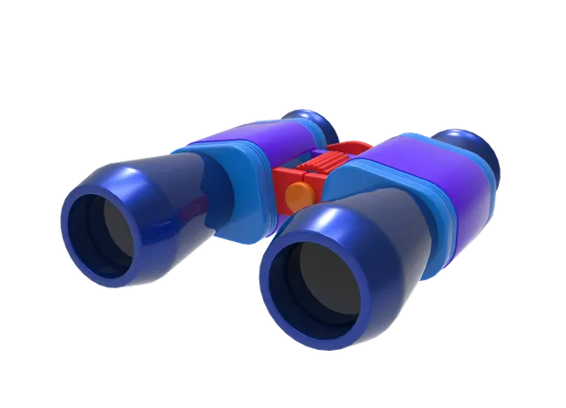 Binocular  3D Icon