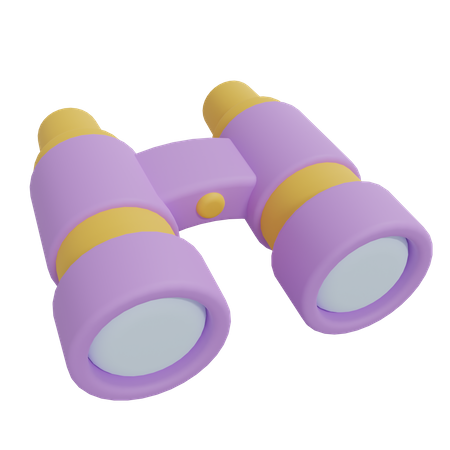 Binocular  3D Icon