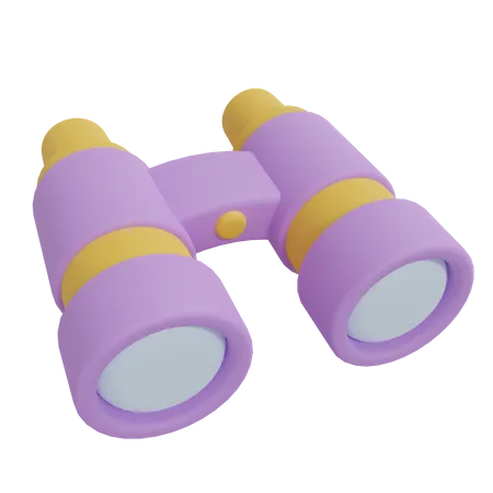 Binocular  3D Icon