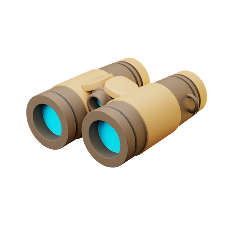 Equipamento de binóculos de campo  3D Icon