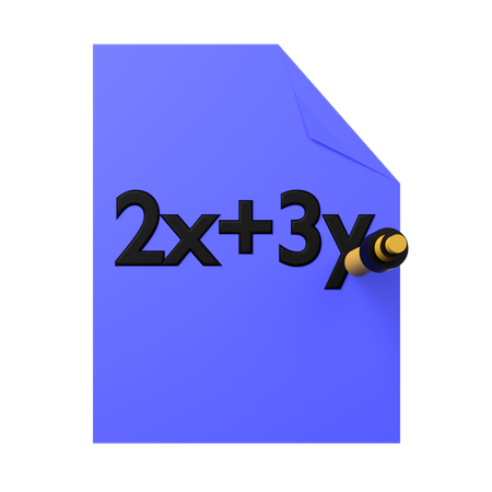 Binomial Formula  3D Icon