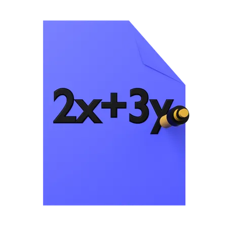 Binomial Formula  3D Icon