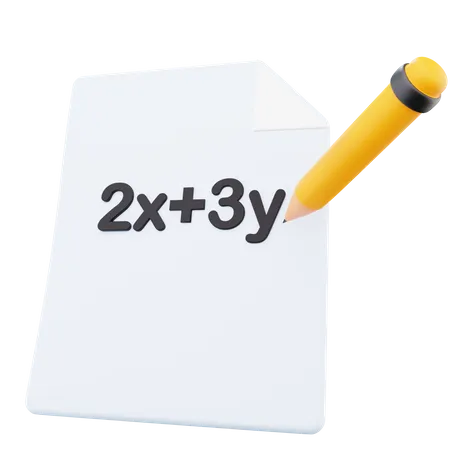 Binomial Formula  3D Icon