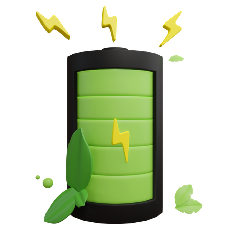 Bio Battery  3D Icon