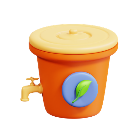 Bio Compost 3D Icon