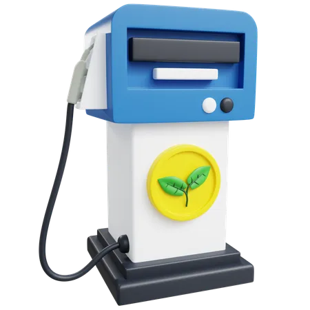 3 D Bio Fuel Pump With Isolated Background 3D Icon