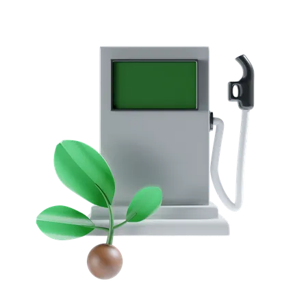 Bio Fuel Station 3 D Icon Illustration 3D Icon