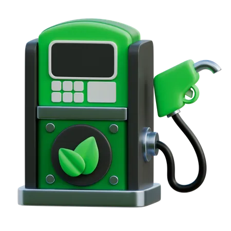 Bio Fuel Station  3D Icon