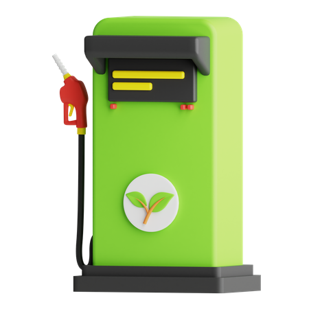 Bio Fuel Station  3D Icon