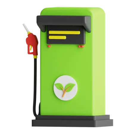 Bio Fuel Station  3D Icon