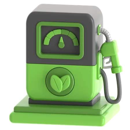 Bio Fuel Station  3D Icon