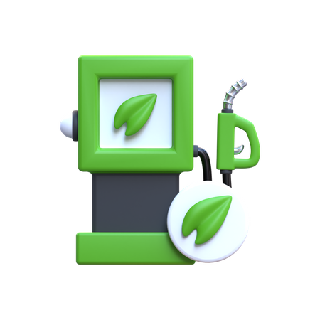 Bio Fuel Station  3D Icon