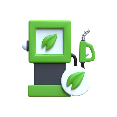 Bio Fuel Station  3D Icon