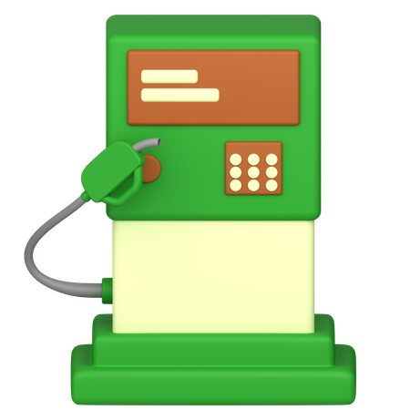 Bio Fuel Station  3D Icon