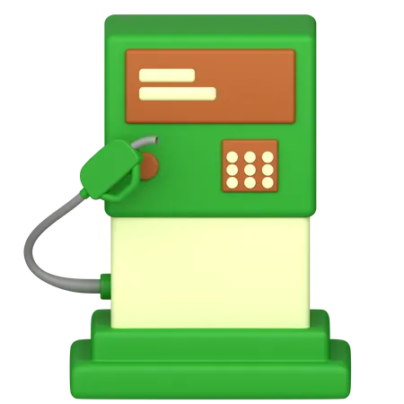 Bio Fuel Station  3D Icon