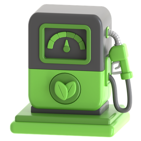 Bio Fuel Station  3D Icon