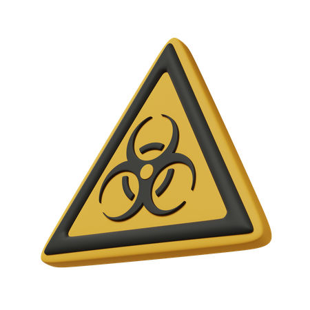 Bio-Gefahrenzeichen  3D Icon