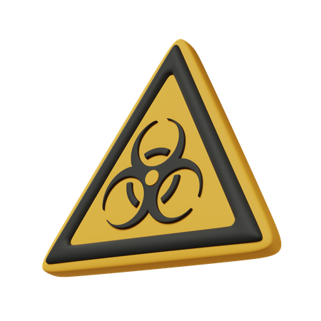 Bio-Gefahrenzeichen  3D Icon