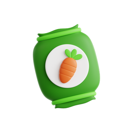 Bio-Samenpaket  3D Icon