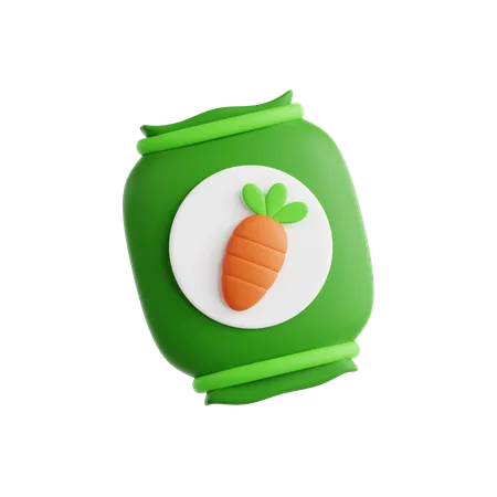 Bio-Samenpaket  3D Icon