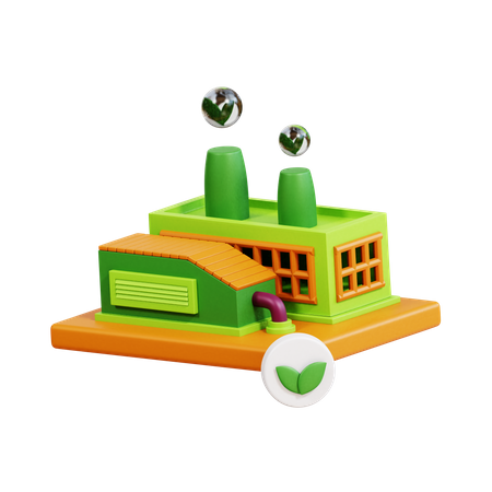 Usine biologique  3D Icon