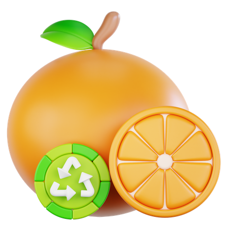 Recycling von organischen Abfällen  3D Icon