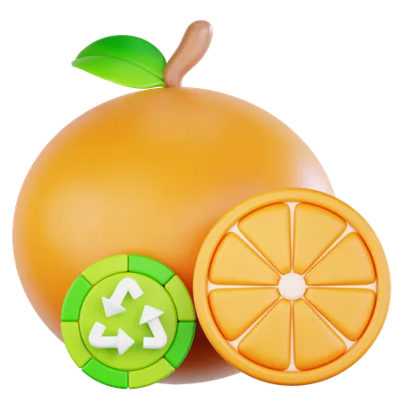 Recycling von organischen Abfällen  3D Icon