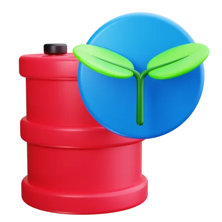 Biocarburant  3D Icon