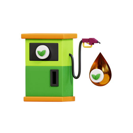 Biocombustível  3D Icon