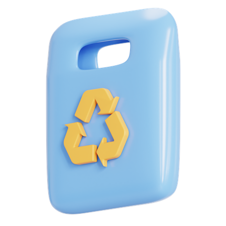 Biodegradable plastic  3D Icon
